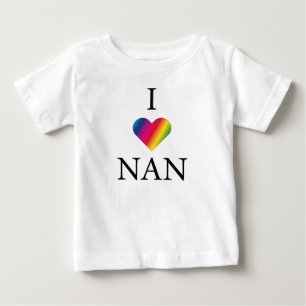 De Bebé ME ENCANTA LA Camiseta NAN RAINBOW HEART Baby