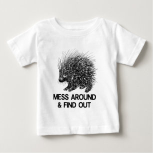 De Bebé MESS ALREDEDOR Y DESCUBRIR LA Camiseta PORCUPINA