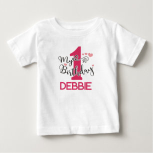 De Bebé Mi cumpleaños número 1 - Camiseta personalizada pa