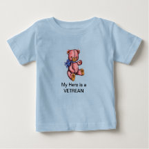 Mi héroe es una camiseta BABY VETERANA