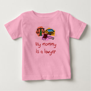 De Bebé Mi mamá es una camiseta del niño del abogado