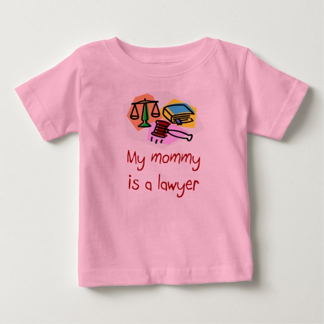 De Bebé Mi mamá es una camiseta del niño del abogado (Anverso)