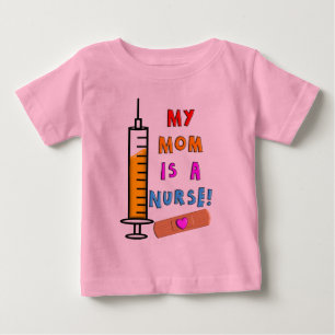De Bebé Mi mami es una enfermera niño camiseta grande