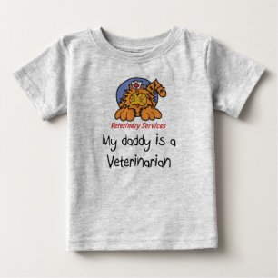 De Bebé Mi papá es una camiseta infantil veterinaria