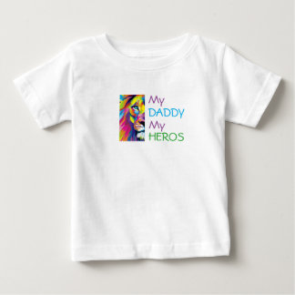 De Bebé MI PAPÁ MI CAMISETA HÉROE PARA Little gir