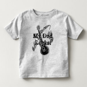 De Bebé Mi papá roca camiseta - Regalo para papá