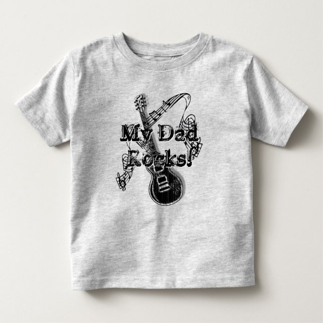 De Bebé Mi papá roca camiseta - Regalo para papá (Anverso)