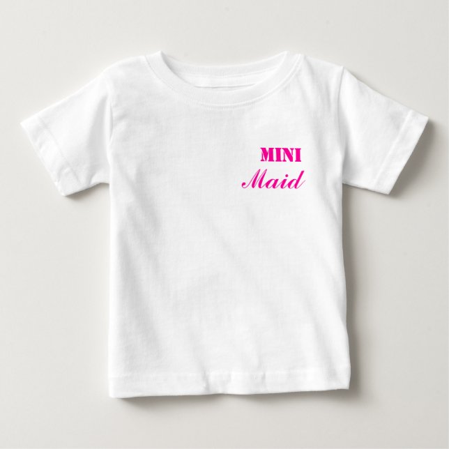De Bebé Mini Camiseta para bebés Mago Rosa/Blanco (Anverso)