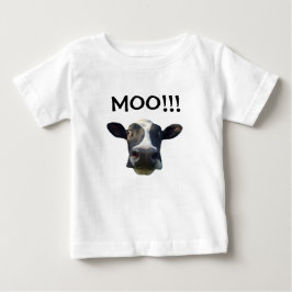 De Bebé ¡¡¡Moo!!! Camiseta