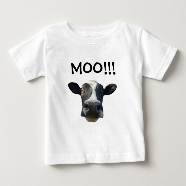 De Bebé ¡¡¡Moo!!! Camiseta (Anverso)