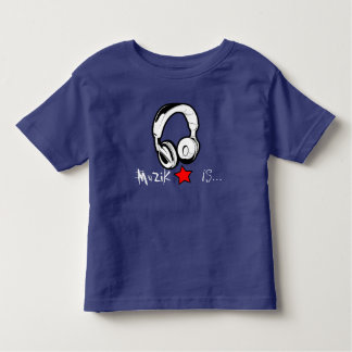 De Bebé MuZiK es… Camiseta del niño con el auricular y la