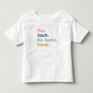 De Bebé Nap Snack Sra Rachel Repetir la camiseta para los 