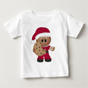 De Bebé Navidades Gingerbread niños camiseta para bebés