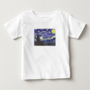 De Bebé Noche estrellada por camiseta infantil Van Gogh