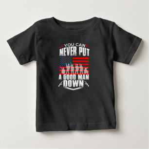 De Bebé Nunca pon un buen hombre abajo camiseta