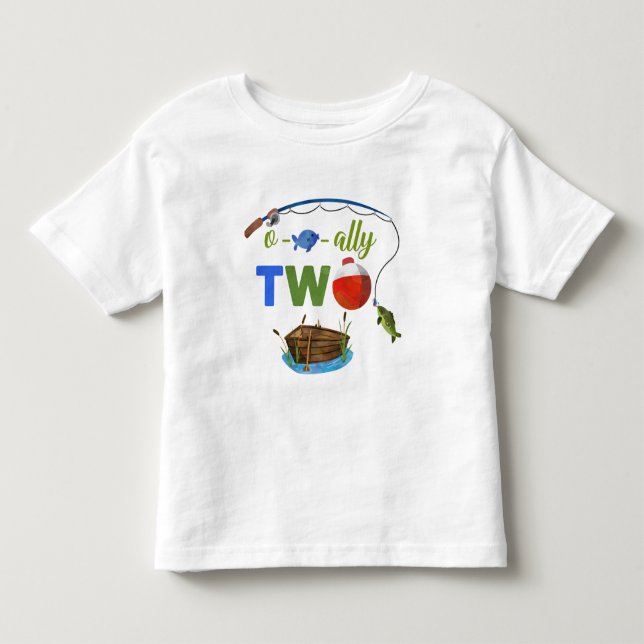 De Bebé Ofishally DOS bebés camiseta O-fish-ally DOS chico (Anverso)