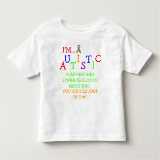 De Bebé ¡Olimpiadas autísticas! Camiseta del niño del ~