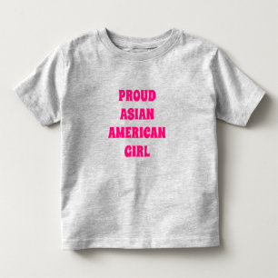 De Bebé Orgullosa Chica asiático-americana, camiseta peque