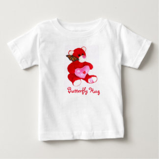 De Bebé Oso rojo brillante, mariposa y camiseta AMOR!