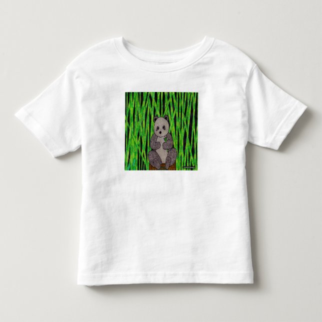 De Bebé Panda (blanco) - Camiseta para niños pequeños (Anverso)