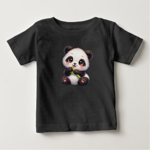 De Bebé Panda Kawaii con Bambú   Camiseta Gráfica para Niñ