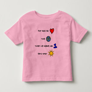De Bebé Para dios tan amado la camiseta del niño del mundo