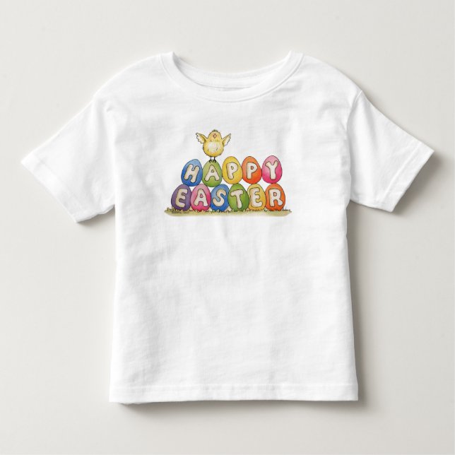 De Bebé Pascua feliz - la camiseta del niño (Anverso)