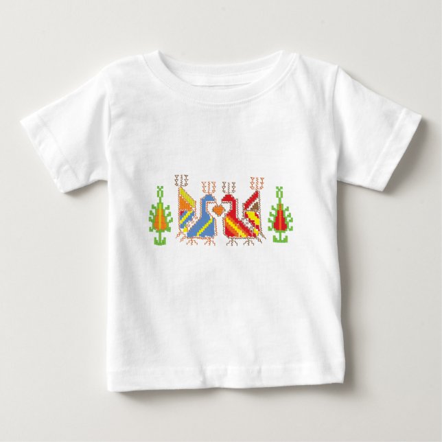 De Bebé Patrón geométrico nativo Pequeño camiseta (Anverso)