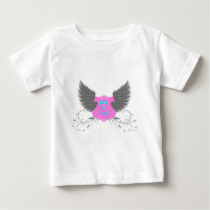 De Bebé Peace Love Angel Wings Diseño Camiseta para bebés