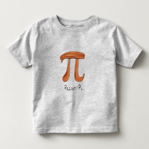 De Bebé Pecan Pi cute la camiseta del niño pequeño del Día