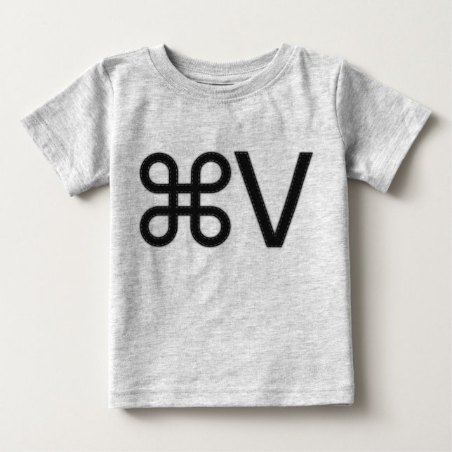 De Bebé Pegar camiseta Apple V Mac Twin (Anverso)