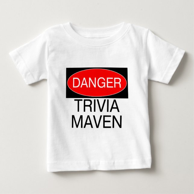 De Bebé Peligro - Experto en Trivia Camiseta divertida par (Anverso)