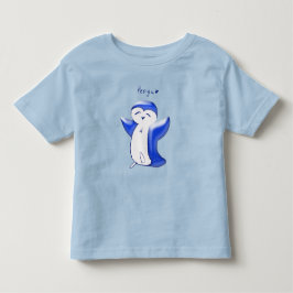 De Bebé Pengu Feliz Pingüino (Azul) Camiseta para Niño