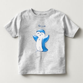 De Bebé Pengu Feliz Pingüino (Azul Claro) Camiseta para Ni