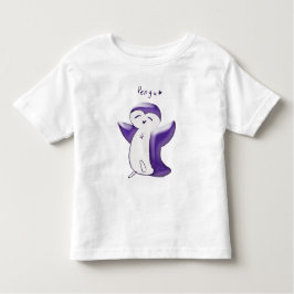 De Bebé Pengu Happy Penguin(Violeta) Camiseta para Niño Pe