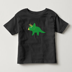 De Bebé Pequeña camiseta con un triceratops personalizado