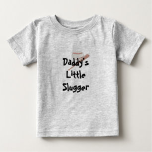 De Bebé Pequeña camiseta del bateador del papá