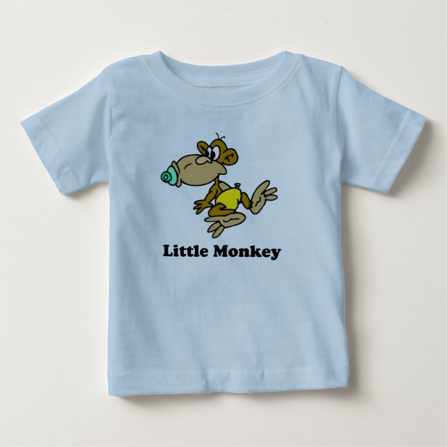 De Bebé Pequeña camiseta del mono (Anverso)