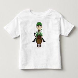 De Bebé Pequeña camiseta linda del jinete