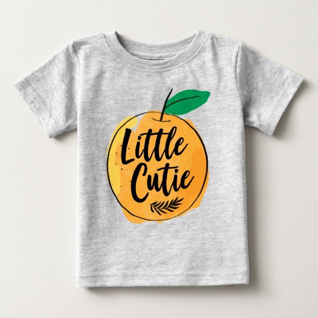 De Bebé Pequeña camiseta Naranja (Anverso)