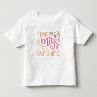 De Bebé Pequeña Miss Sunshine Chica, pequeña camiseta