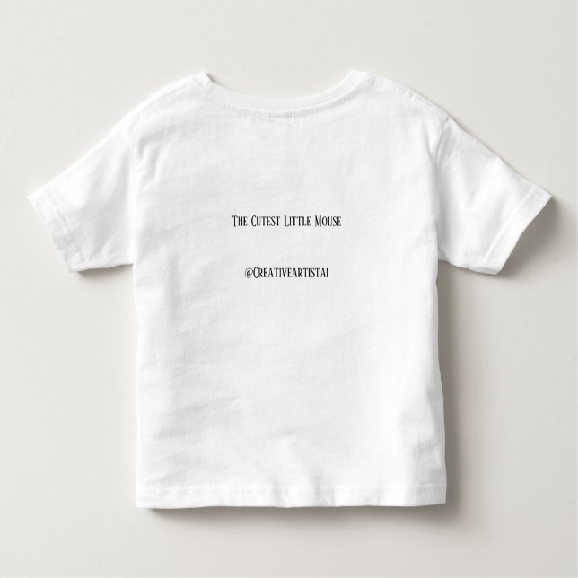 De Bebé Pequeña y pequeña camiseta más graciosa (Reverso)