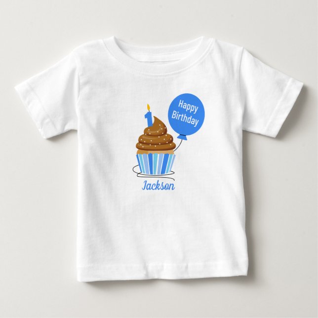 De Bebé persona linda personalizada camiseta cumpleaños pr (Anverso)