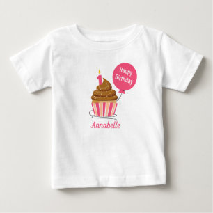 De Bebé persona linda personalizada camiseta cumpleaños pr