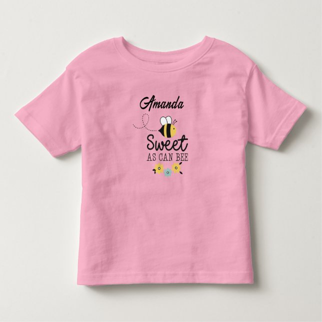 De Bebé Personalizable Pequeño Dulce Como Camiseta (Anverso)