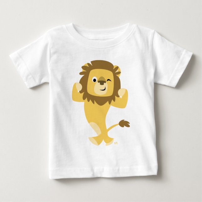 De Bebé Personalizado fuerte Lion Baby Camiseta (Anverso)