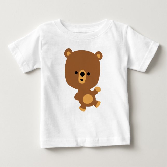 De Bebé Personalizado lindo 'buen ambiente' oso camiseta b (Anverso)