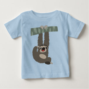 De Bebé Personalizado Sloth Dangling desde una camiseta pa