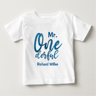 De Bebé Personalizado Sr. Onemaravilloso Niño Camiseta