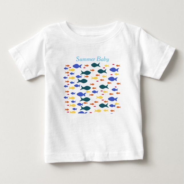 De Bebé Pesca Camiseta Bella Jersey, Blanco (Anverso)
